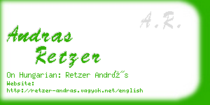 andras retzer business card